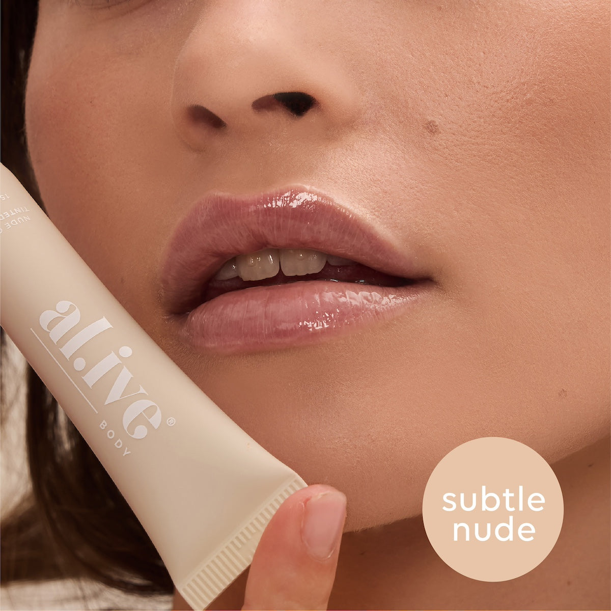 al.ive Tinted Lip Butter - Nude Coconut