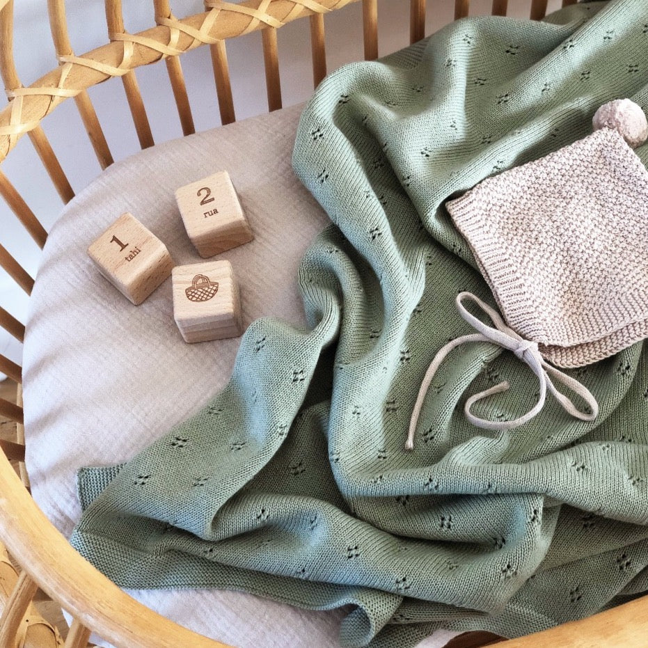 Over The Dandelions-Marley Blanket in Thyme