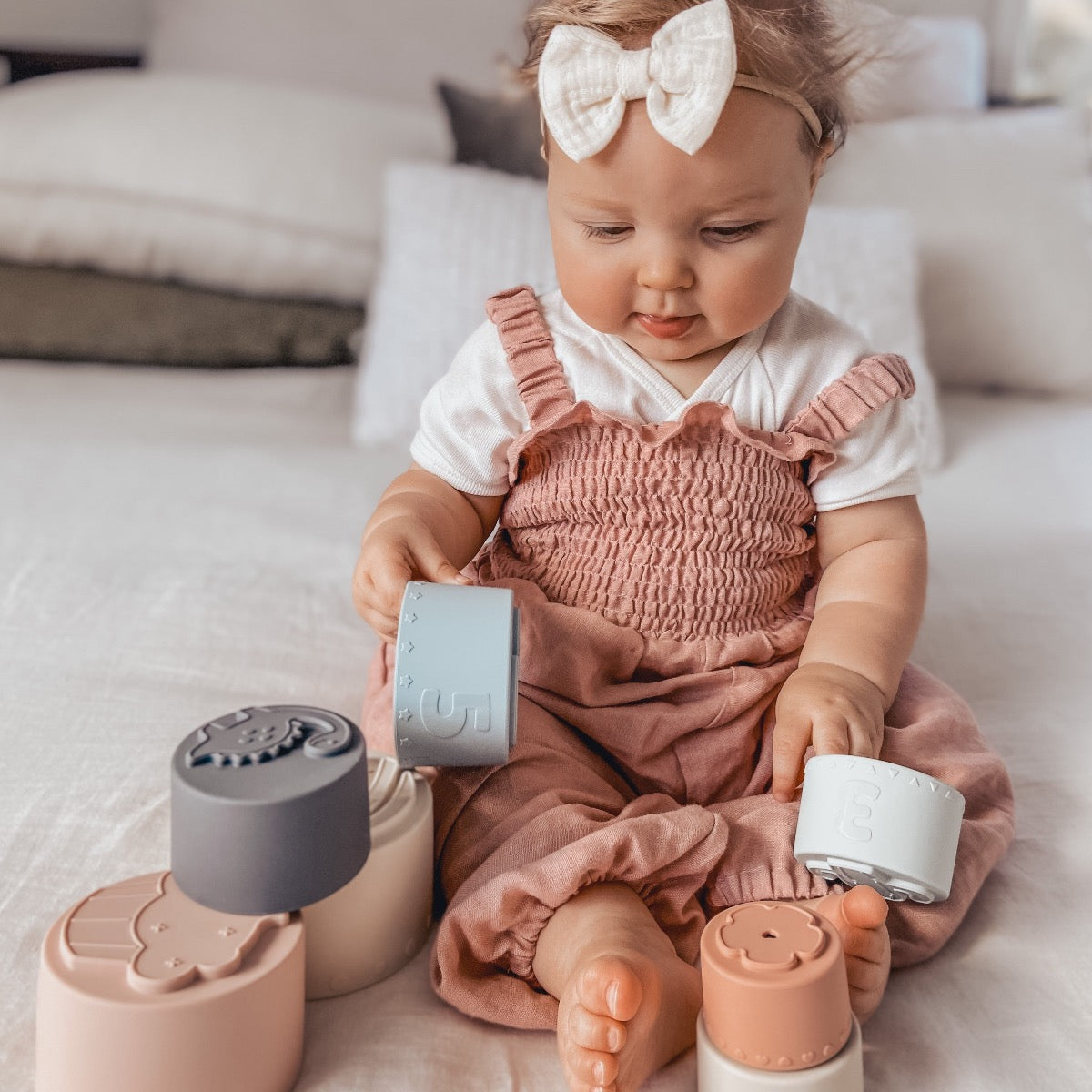 Over The Dandelions-Silicone Stacking Cups