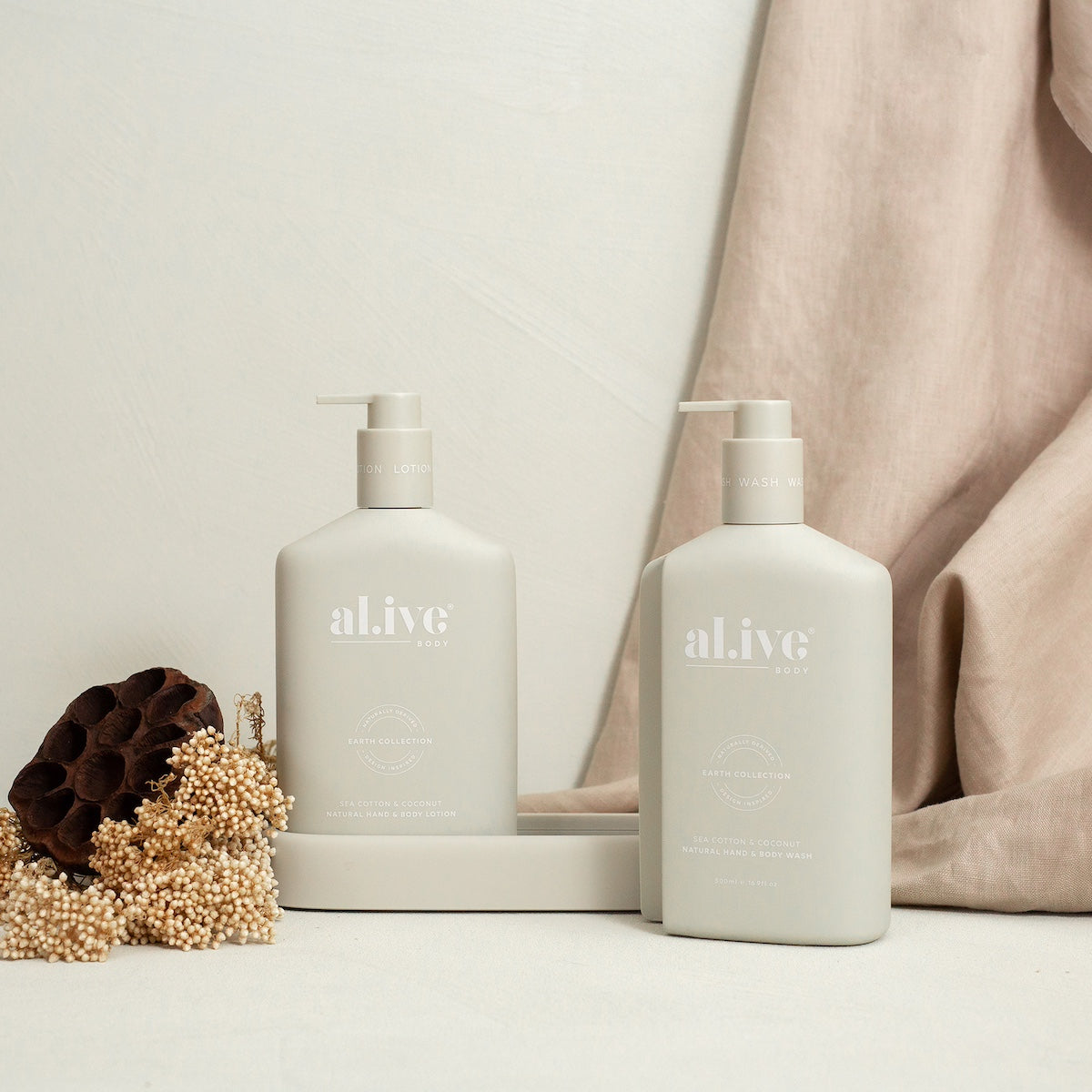 al.ive Wash & Lotion Duo - Sea Cotton & Coconut