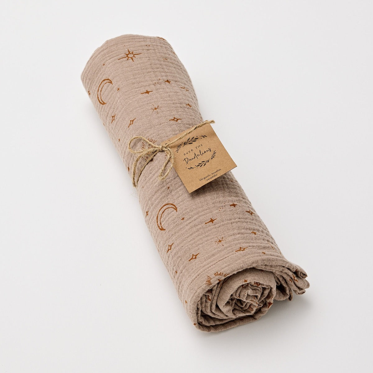 Over The Dandelions-Organic Muslin Swaddle -Night Sky
