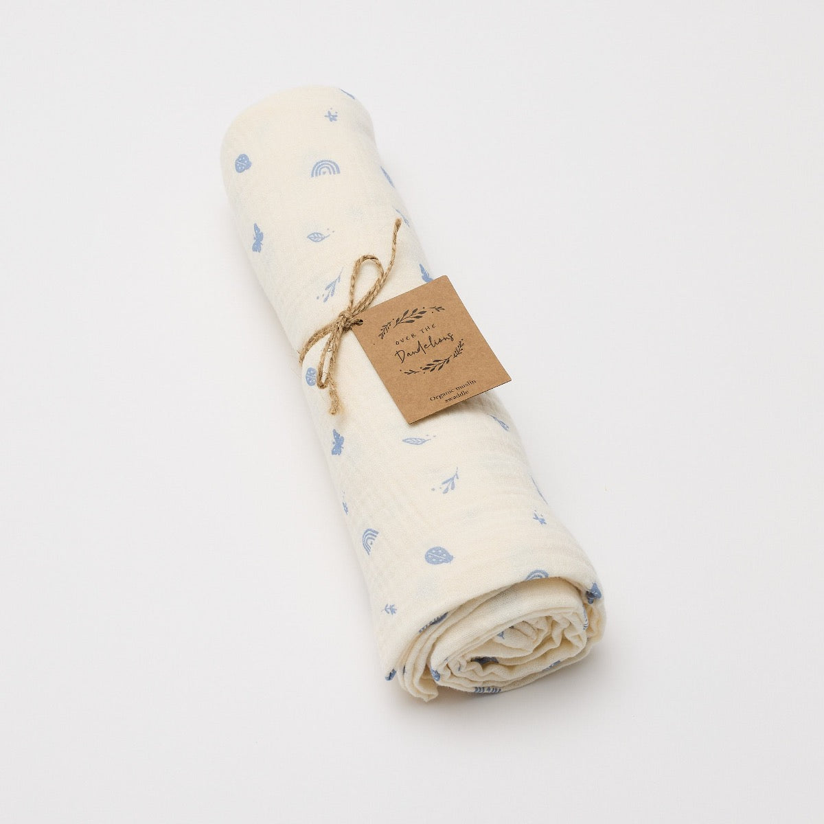 Over The Dandelions-Organic Muslin Swaddle - Enchanted Garden