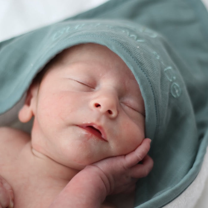 Burrow & Be Baby Hooded Towel - Storm