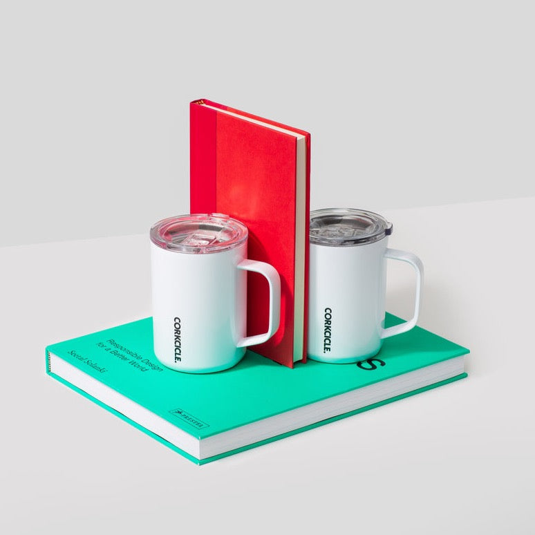 Corkcicle Classic Mug 475ml - White - Insulated Stainless Steel Mug