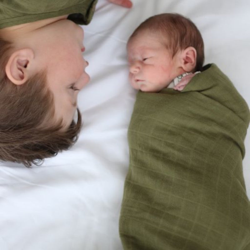 Burrow & Be Muslin Wrap - Pine