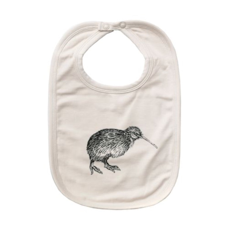 Burrow & Be Essentials Bib - Almond-Kiwi