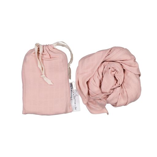 Burrow & Be Muslin Wrap - Dusty Rose