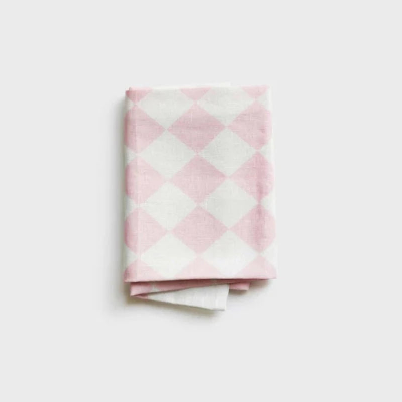 Lettuce Tea Towel - Diamonds Lilac