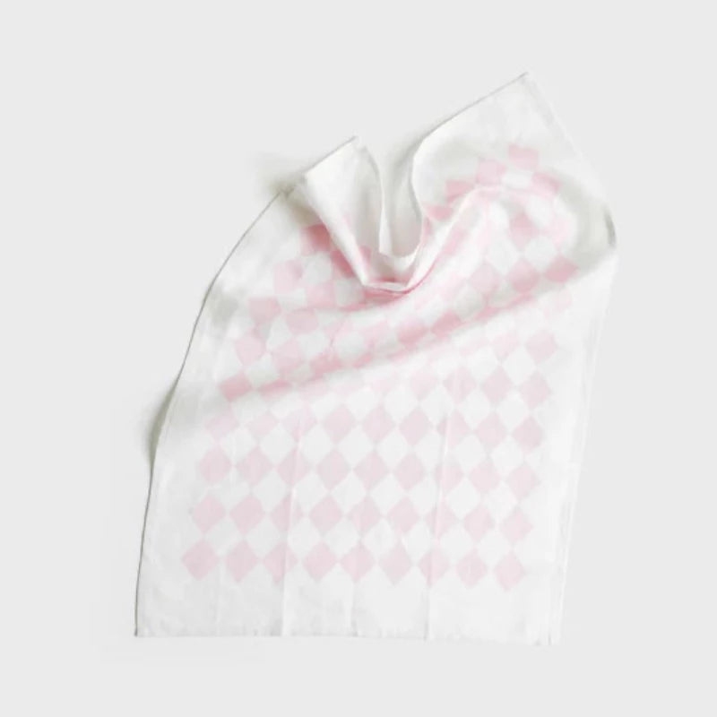 Lettuce Tea Towel - Diamonds Lilac