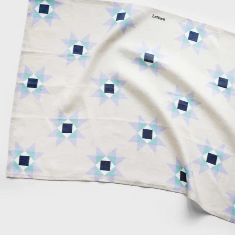 Lettuce Tea Towel - Star Tile Mini