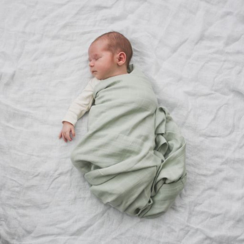 Burrow & Be Muslin Wrap - Sage