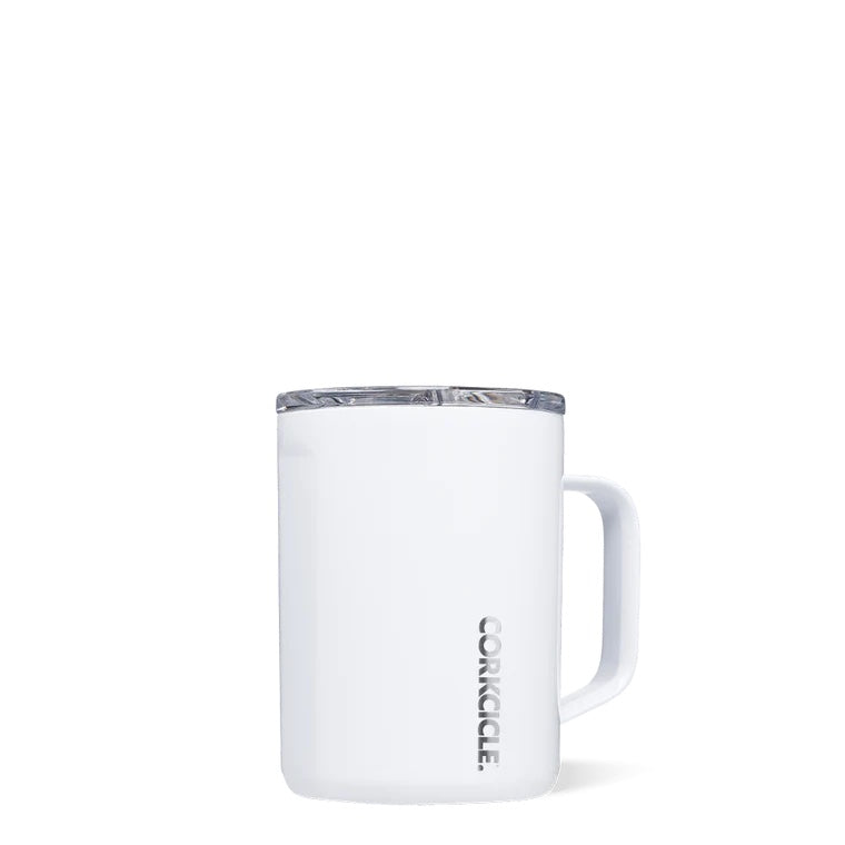 Corkcicle Classic Mug 475ml - White - Insulated Stainless Steel Mug