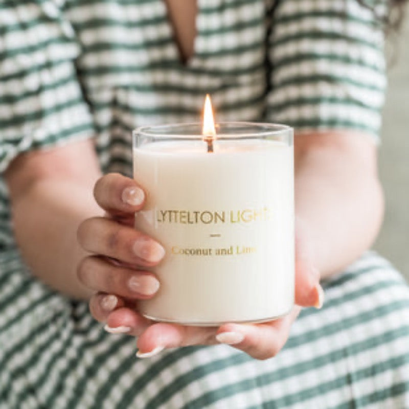 Lyttelton Lights Candle (Medium) - Coconut & Lime