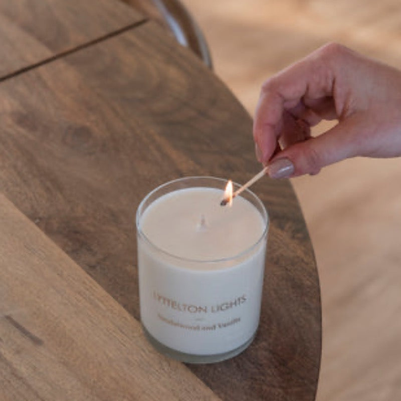Lyttelton Lights Candle (Medium) - Sandalwood & Vanilla
