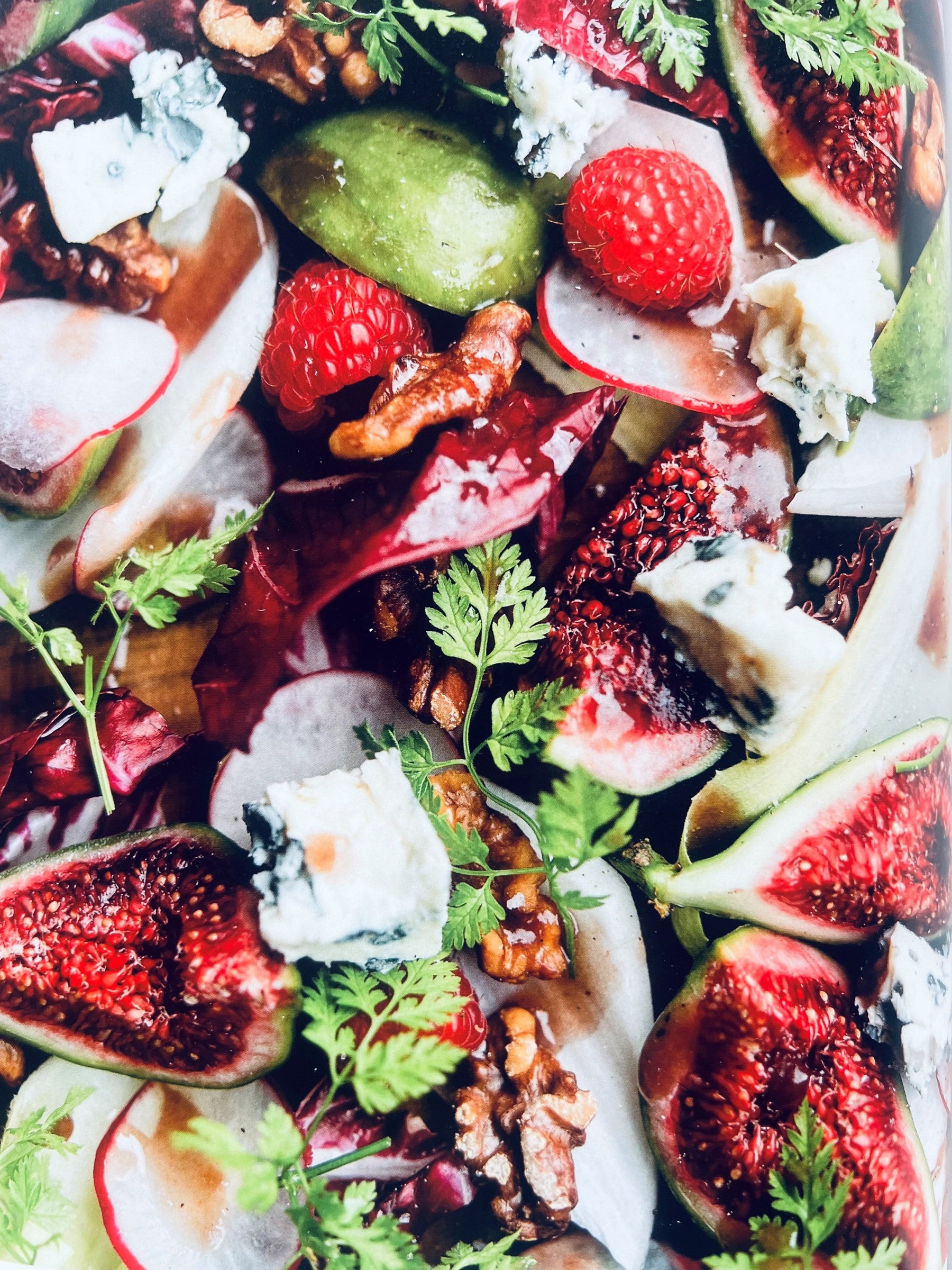 Al Brown's Fig, raspberry and blue cheese salad - tui + mo collective