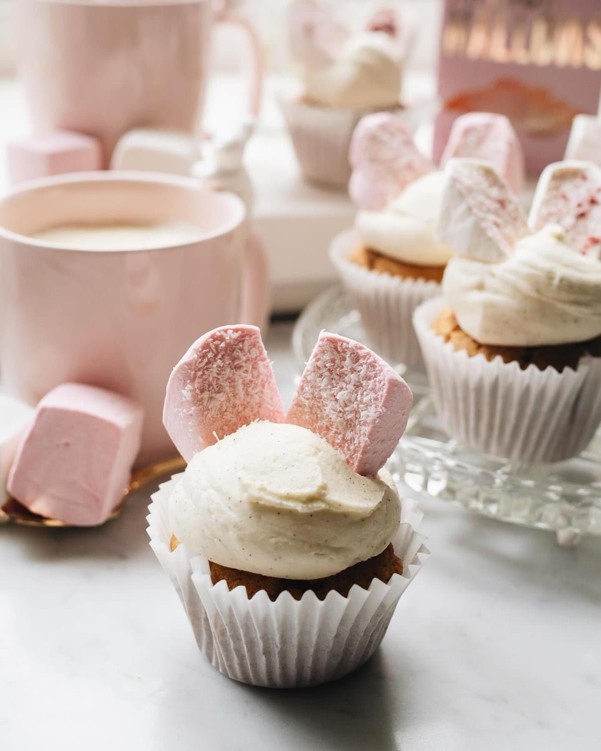 Panela & Vanilla Easter Bunny Cupcakes - tui + mo collective