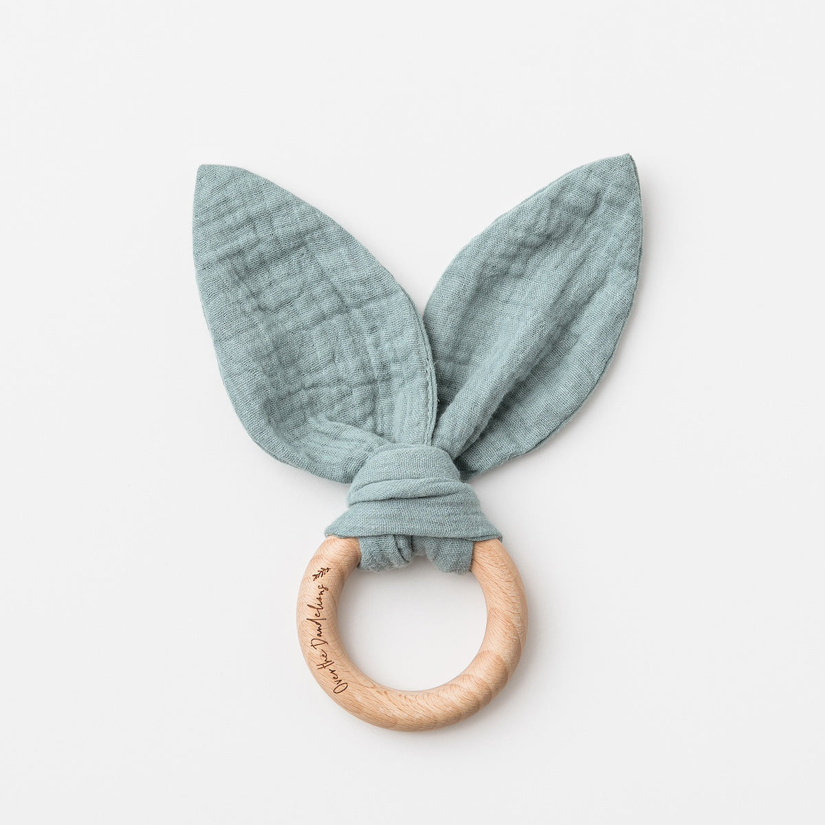 Over The Dandelions-Organic Bunny Ears Teether Sage