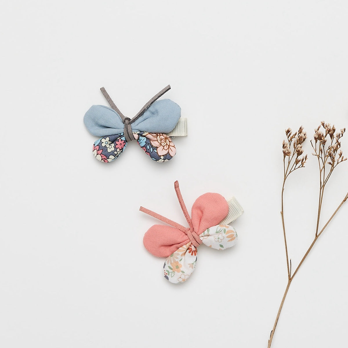 Over The Dandelions- Hair clips Butterfly set of 2