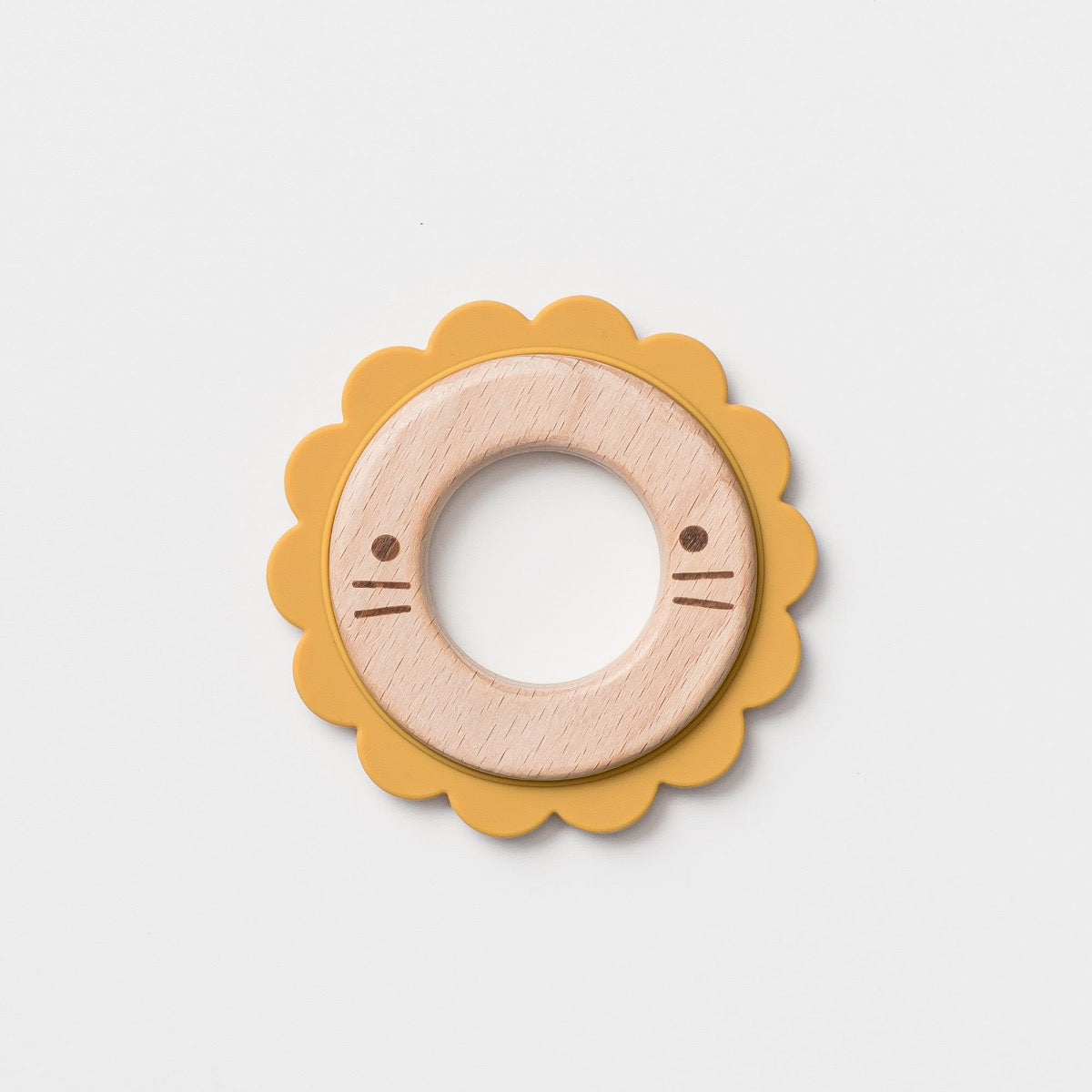 Over The Dandelions-Lee the Lion Teether Wood + Silicone