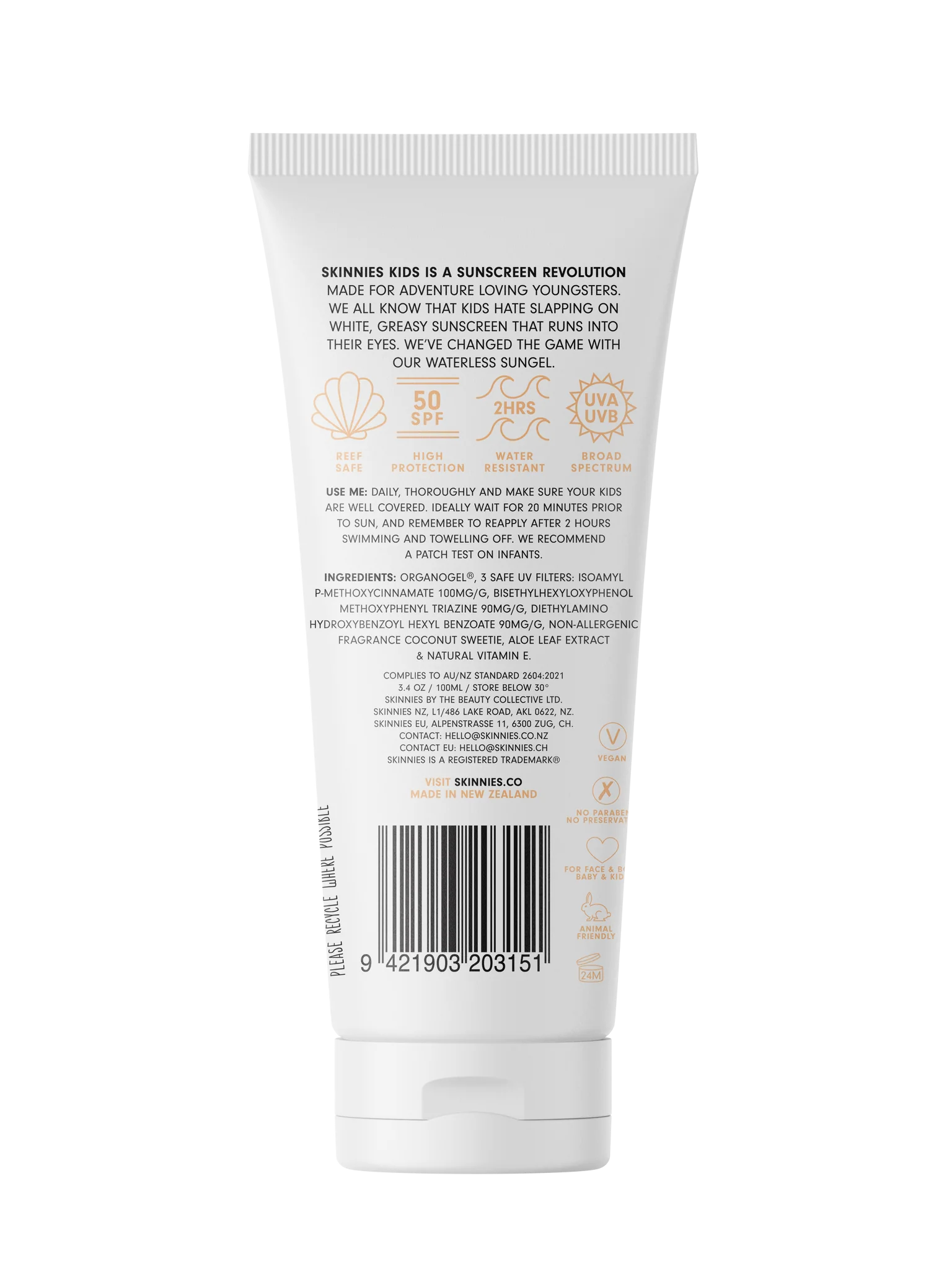 Skinnies-River Rascal Kids SPF50 100ml