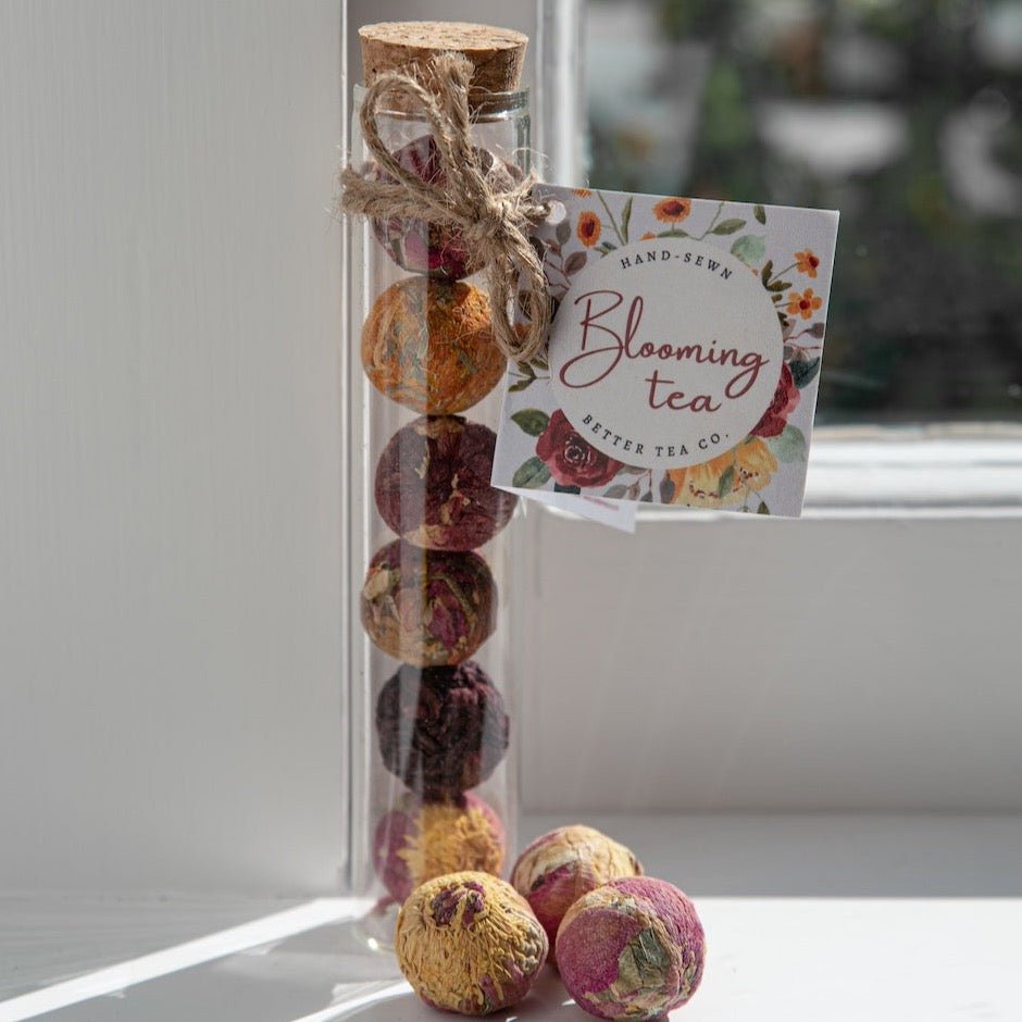 Better Tea - Blooming Tea Balls in Glass Tube - tui + mo collective