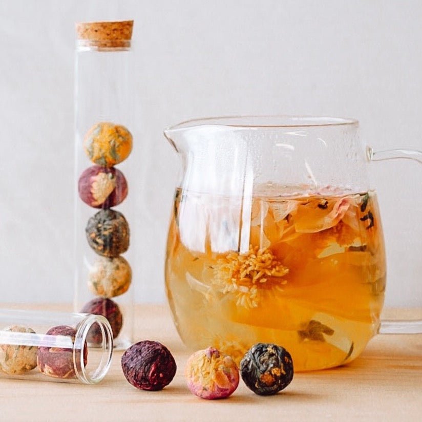 Better Tea - Blooming Tea Balls in Glass Tube - tui + mo collective