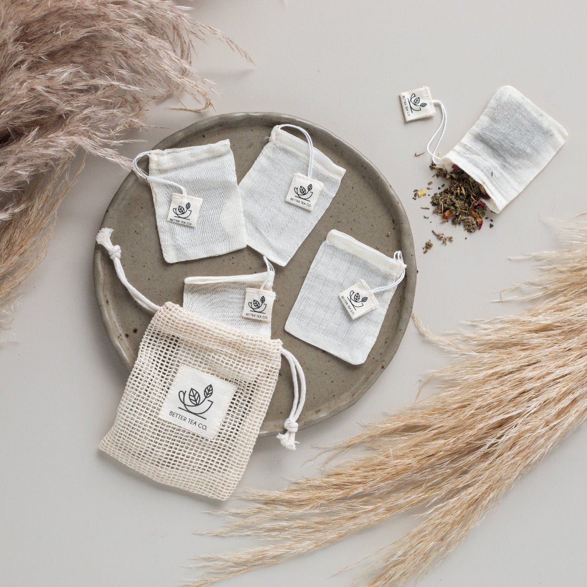 Better Tea - Reusable Organic Cotton Tea Bags - tui + mo collective