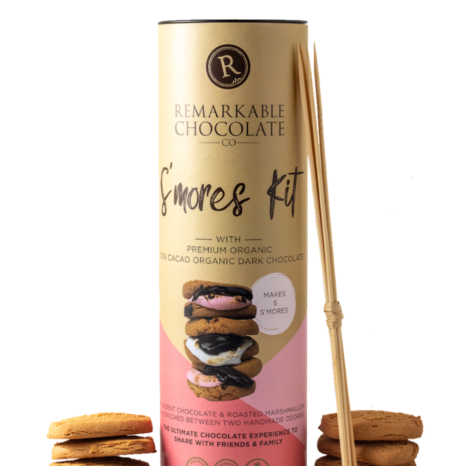 The Remarkable Chocolate Co S'mores Kit - Dark Chocolate 220G