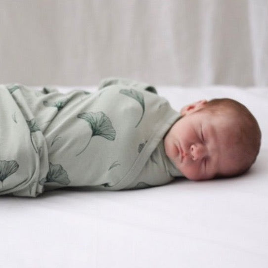 Burrow & Be Stretchy Baby Swaddle - Gingko