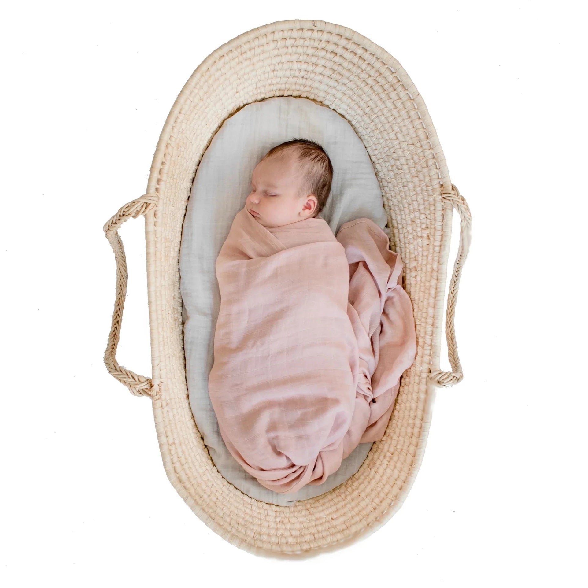 Burrow & Be Muslin Wrap - Dusty Rose