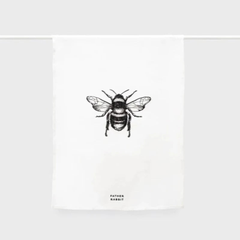 Father Rabbit Tea Towel - Bee