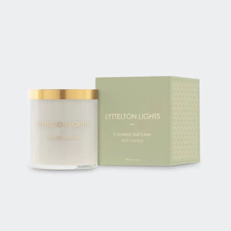Lyttelton Lights Candle (Medium) - Coconut & Lime