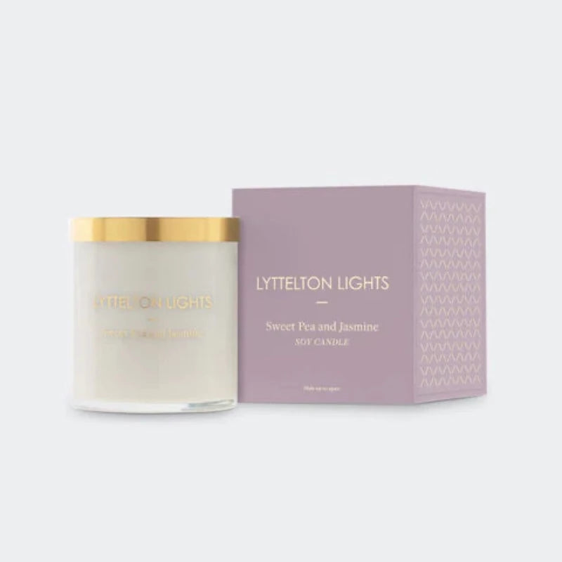 Lyttelton Lights Candle (Medium) - Sweet Pea & Jasmine