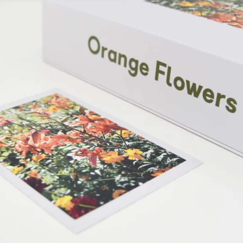 Lettuce Puzzle - Orange Flowers