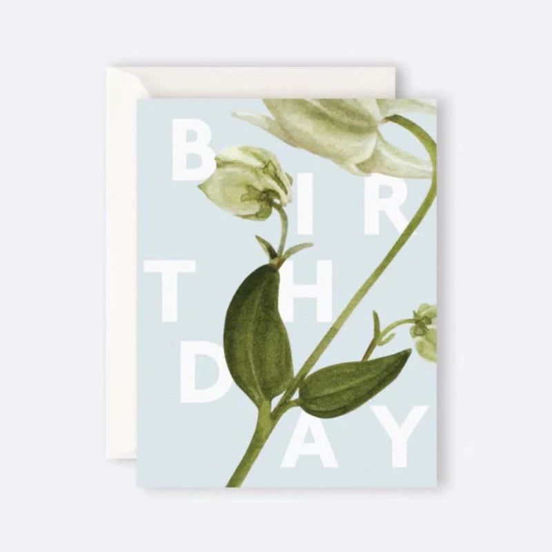 Father Rabbit - Floral "Birthday" Card