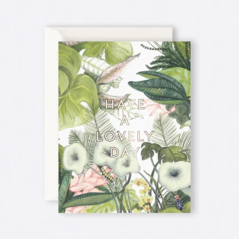 Father Rabbit - Botanical "Have a Lovely Day" Card